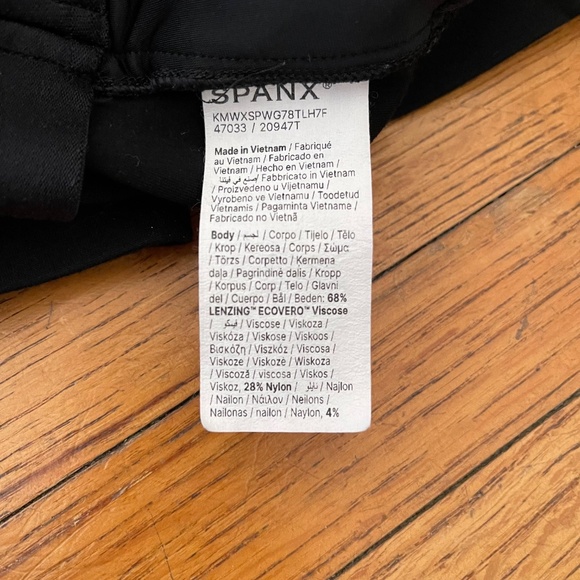 SPANX Perfect Fit Wide Leg Pant Black - Picture 8 of 10